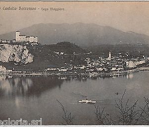 55673  -- CARTOLINA d'Epoca - LAGO MAGGIORE:  ANGERA  1919