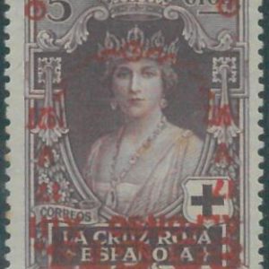 88676 - SPAIN  - STAMP:  EDIFIL  # 382 hi  MLH - INVERTED OVERPRINT Red Cross