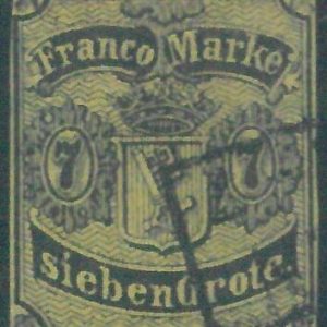 88185 -  GERMANY Bremen -  STAMP:  Michel  # 3   Very Fine USED small defect