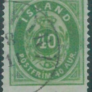 88196b - ICELAND -  STAMP  - MICHEL  #  11A -   Very Fine  USED