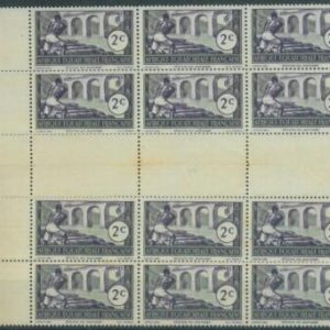 88158  FRENCH COLONIES: Afrique Equatorial -   3 GUTTER PAIRS - Mint  BRIDGE