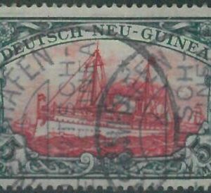 88165 -  GERMANY Colonies: GUINEA - STAMP:  Michel  # 23 I - Fine USED -- SHIPS