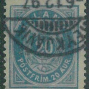 88195d  - ICELAND -  STAMP  - MICHEL  #  14Bb -   Very Fine  USED
