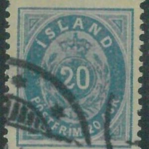 88195b  - ICELAND -  STAMP  - MICHEL  #  14Bb -   Very Fine  USED