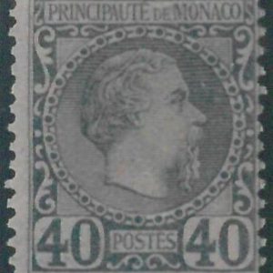 88240 - MONACO - STAMPS:  Yvert & Tellier  # 7 - MINT lightly Hinged  MLH