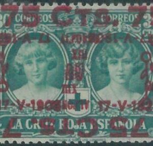 88675 - SPAIN  -   EDIFIL  # 381 hhi  MNH - Double INVERTED OVERPRINT Red Cross