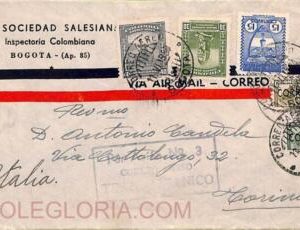 ad6204 - COLOMBIA - Postal History - AIRMAIL COVER to ITALY 1950
