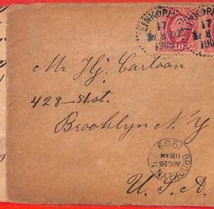 aa1803 - SWEDEN - Postal History - COVER to the USA 1909