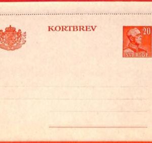 aa1802  - SWEDEN - Postal History - POSTAL STATIONERY LETTER CARD