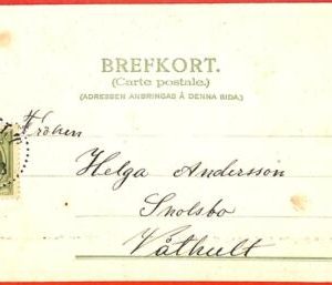 aa1823  - SWEDEN - Postal History - POSTCARD from VATHULT 1903