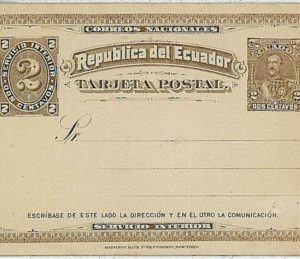 37499 - ECUADOR  -  POSTAL HISTORY - Stationery Card  HIGGINGS & GAGE # 10
