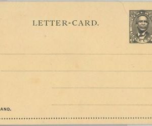 59209 - LIBERIA - POSTAL HISTORY:  STATIONERY Letter CARD  Higgings & Gage # 1