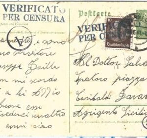 69970 - GERMANY - POSTAL HISTORY - STATIONERY CARD from ITALIAN Worker WWII 1941