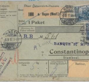 77530 - GERMANY - POSTAL HISTORY - PARCEL MAIL Formular Stationery Card 1917