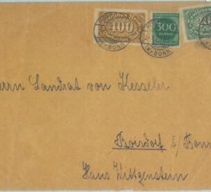85178 - GERMANY - POSTAL HISTORY -  COVER - INFLATION period 1923