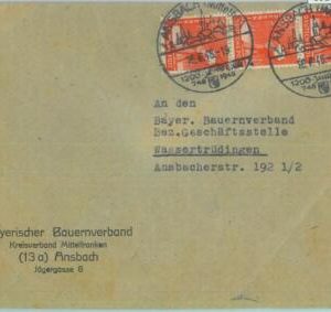 85208 - GERMANY Allied Occupation - POSTAL HISTORY - Michel 946 MEF on COVER