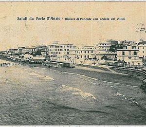 CARTOLINA d'Epoca ROMA - Anzio : RIVIERA 1913