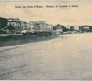 CARTOLINA d'Epoca ROMA - Anzio : RIVIERA LEVANTE  1913