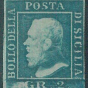 87793 - ANTICHI STATI: SICILIA - Sassone 8 - Linguellato MOLTO BELLO  Diena