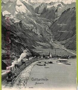 ad4725 - SWITZERLAND Schweitz - Ansichtskarten VINTAGE POSTCARD - Gotthardbahn
