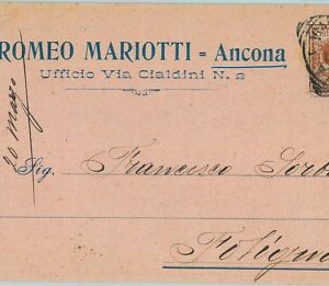 97274  - CARTOLINA d'Epoca -  ANCONA  Citta'  - Pubblicitaria 1907
