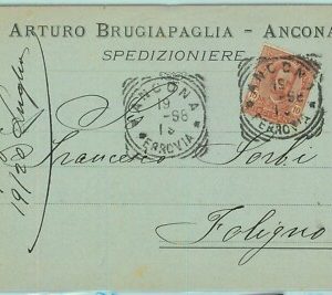 97275  - CARTOLINA d'Epoca -  ANCONA  Citta'  - Pubblicitaria 1898