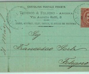 97278 - CARTOLINA d'Epoca -  ANCONA  Citta'  - Pubblicitaria 1892