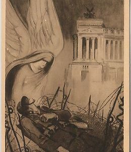 CARTOLINA d'Epoca - MILITARE  :  X ANNUALE della VITTORIA - Serie GUERRA NOSTRA