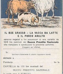 CARTOLINA d'Epoca - MILITARE  :  PRESTITO NAZIONALE frimata FRIGE