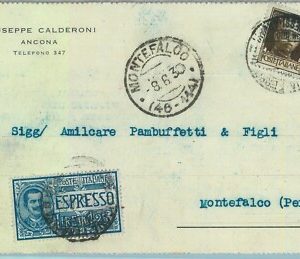 97299 - CARTOLINA d'Epoca -  ANCONA  Citta'  - Pubblicitaria 1930