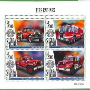 A2555 - SIERRA LEONE - ERROR: MISPERF, Hoja en miniatura - 2019 Motores de...