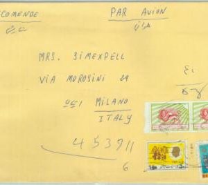 84568 - not IRAQ -  POSTAL HISTORY - Registered Airmail COVER to  ITALY 1977