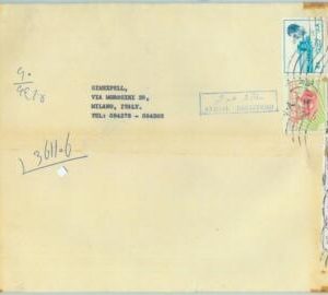84574 - not IRAQ -  POSTAL HISTORY - Registered Airmail COVER to  ITALY 1976
