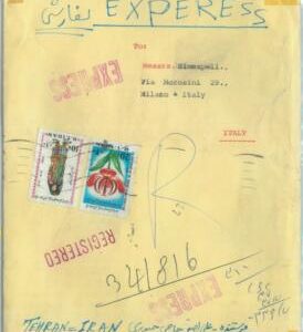84545 - not IRAQ -  POSTAL HISTORY - Registered Express COVER to  ITALY 1981