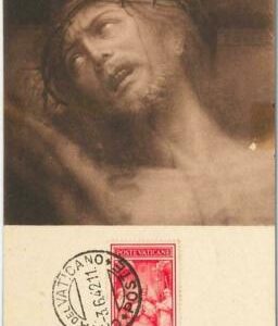 57322 - VATICANO Vatican - POSTAL HISTORY: MAXIMUM CARD 1942 - ART Religion