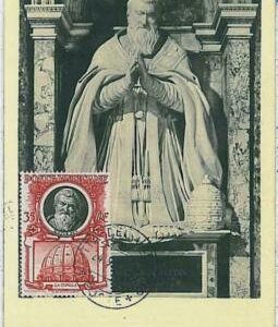 32302 - VATICAN - MAXIMUM CARD - Architecture : VATICANO 1954
