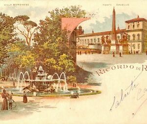 ab0779 - VINTAGE POSTCARD - ROME City: Villa Borghese