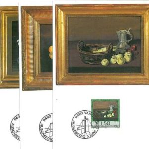 14736 - LIECHTENSTEIN - ART - PAINTING: SET 3 MAXIMUM CARD - 1990