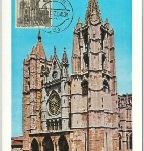 48383 - SPAIN - MAXIMUM CARD - Architecture: Leon1964 50 Cnts