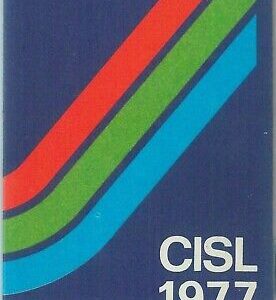 87126 - Vintage document DOCUMENTO D'EPOCA: Tessera CISL 1977 Trade Union