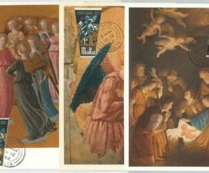 48367 - MALTA - MAXIMUM CARD set pf 3 cards - ART / CHRISTMAS -50 1968