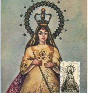 48373 - SPAIN - 2 MAXIMUM CARD - ART : Evangilazacion PHILIPPINES -1965