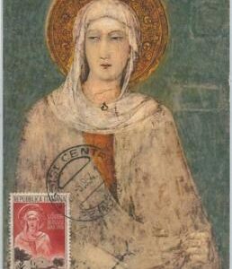54564 - ITALY - POSTAL HISTORY: MAXIMUM CARD - 1954 RELIGION Art