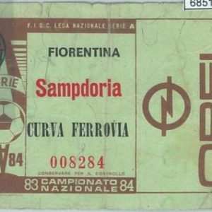 68510 - BIGLIETTO PARTITA CALCIO  Scudetto 1983-84 :  Fiorentina / Sampdoria