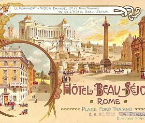 ab0914 - VINTAGE POSTKARTE - ROM Stadt: Hotel Beau-Sejour