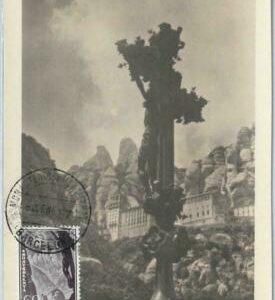 48399 - SPAIN - MAXIMUM CARD - Architecture: Montserrat 1957