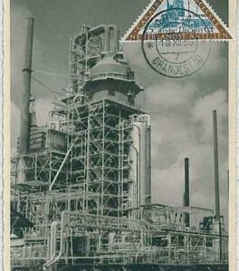 32962 - NETHERLANDS - MAXIMUM CARD : ARCHITECTURE Petrol ANTILLES 1955