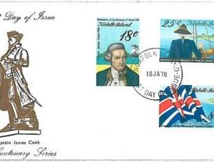 26143 - NORFOLK ISLAND - Postal History  - FDC COVER  1978 - CAPITAIN COOK Boats
