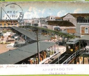 aa5962 - HABANA - Vintage Postcard - Muelles y Elevado - 1908