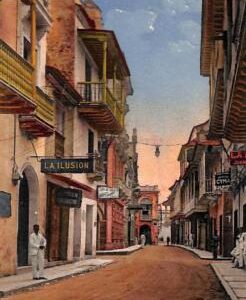 ac8400 - COLOMBIA -  Vintage Postcard - Cartagena, Calle Roman
